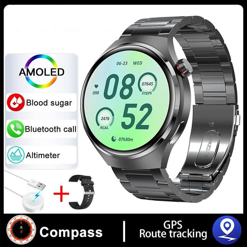 2023 Новые умные часы NFC, мужские спортивные часы с голосовым вызовом GT4 Pro, компас, GPS-трекер, водонепроницаемые умные часы