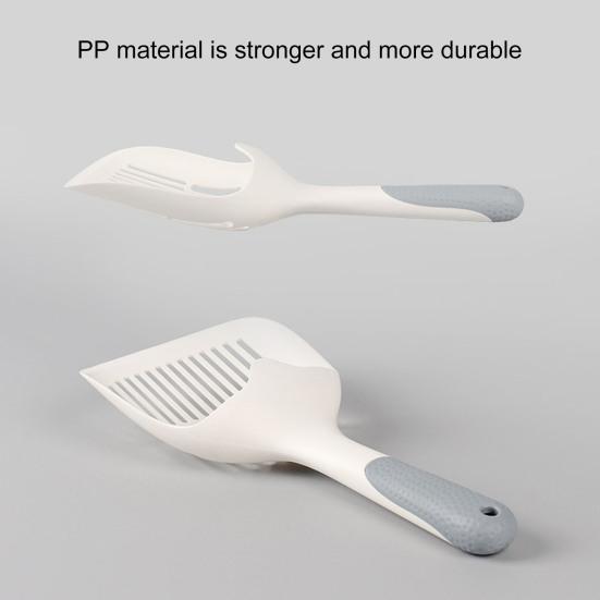 Совок для кошачьего туалета с длинной ручкой, широкий пластиковый большой размер, сито для котят, лопата