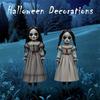 Halloween Decorations, Scary Ghost Girl Doll Yard Stakes for Outdoor Garden, Haunted House Ground Insert Signs