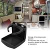Foldable Car Cup Holder, Convenient Storage Space Saver, Easy To Clean Car Drink Holder with RV Camper Screws (Black) HF‑PA))