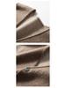 Men's Loose Casual V-neck Color Block Thickened Cashmere Knitted Sleeveless Vest Cardigan