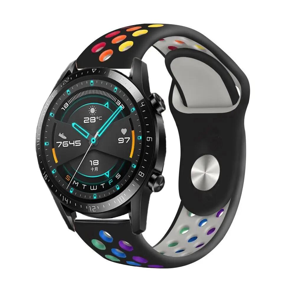 Ремешок для realme watch 2 3 pro S pro T1 Силиконовый ремешок для часов для Realme Techlife Watch S100 R100 SZ100 Двухцветный браслет