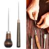 Сумки Крючок с отверстием Деревянная ручка Кожаный инструмент Конусная игла Швейные принадлежности Швейные шила Шило для сшивания
