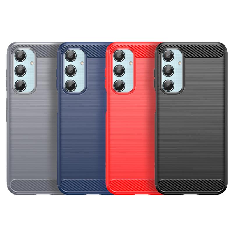 Для чехла Samsung Galaxy M35 Чехол Samsung M35 Capas Ударопрочный бампер для телефона Задняя броня ТПУ Мягкое углеродное волокно Fundas Samsung M35