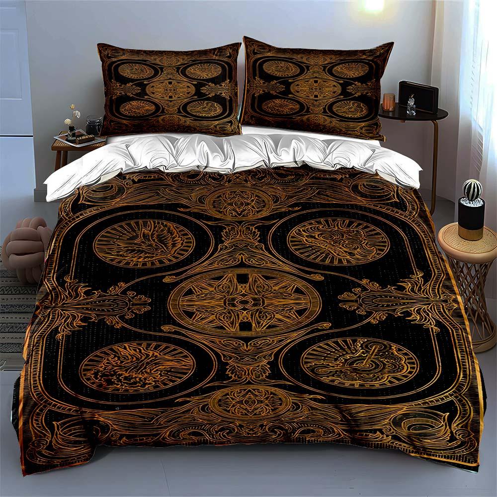 Ornate, circular, intricate. Bedding Duvet cover sets Duvet covers Pillowcases gifts (1 * Duvet Cover 2 * Pillowcases, without duvet insert)