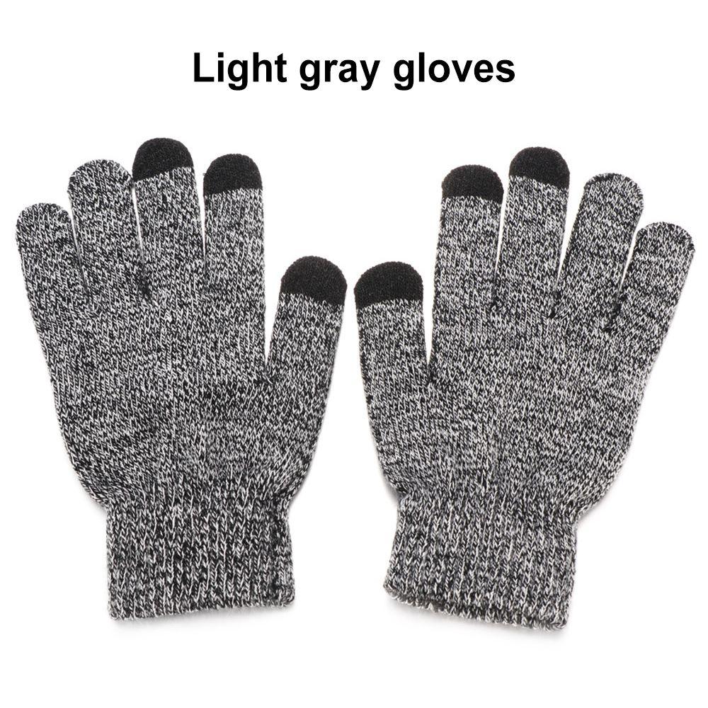 Новые перчатки для сенсорного экрана, утеплитель для шеи, шапка, шарф, перчатки, комплект, флисовый шарф, шапка-бини, зимняя теплая