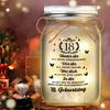 Saving Pot Jar with LED Light with Different Ages Birthday Wishes Design Suitable for Great Birthday Gift