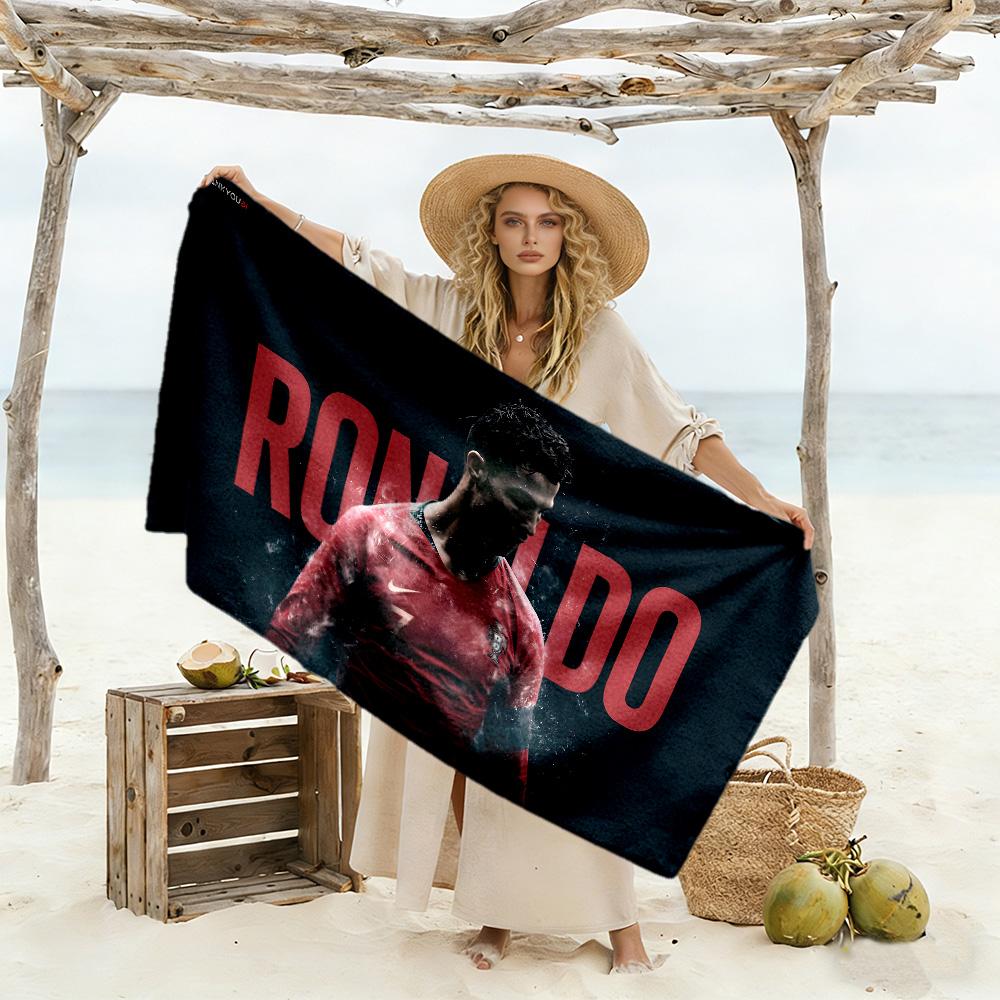 El Bicho Cristiano‑ronaldo Beach Towel Quick-Dry Soft Microfiber Comfortable Lightweight Suitable for Swimming, Gym, Camping, Yoga Vacation