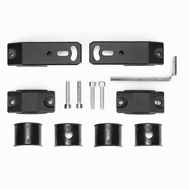 Motorcycle Bumper Headlight Spotlight Mount Bracket Adjustable Fog Light Holder Aluminum Alloy LED Head Light Tube Clamp Mounts