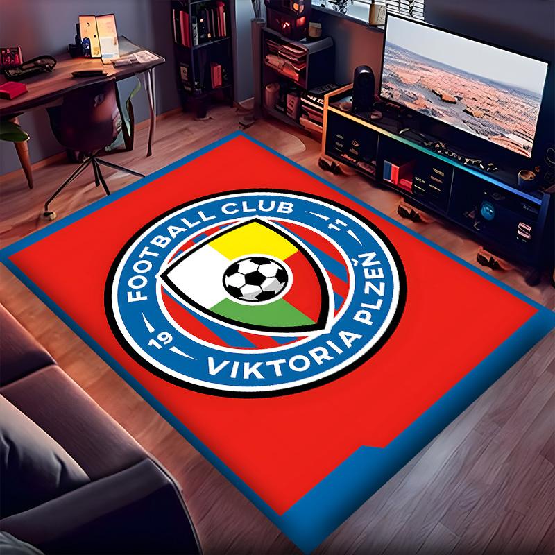 Fc Viktoria Polyester Carpet, Soft Indoor Mat for Office Chair, Living Room, Computer Desk - Decorative Home Office Rug Design