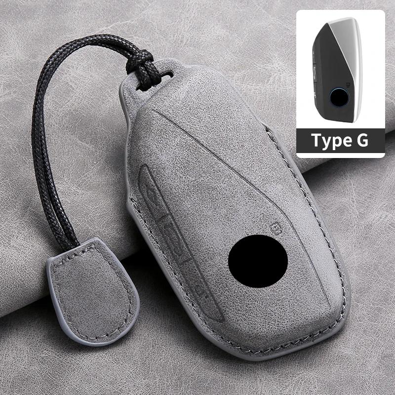 Кожаный чехол-накладка для ключа автомобиля для BMW I7 X7 G07 LCI IX I20 X1 U11 7 серии G70 G09 XM U06 G81 M3 2023 Защита Брелок