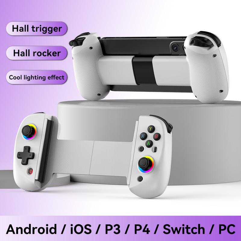 RGB LED for D8 Stretch Controller for Switch, Universal Comfort Grip, Extendable Design