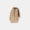 [Pre-Owned] Kira Large Nude Pink Lambskin Quilted Shoulder Bag With Gold Hardware - Very Good #1H3HCEZ