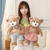 35/55 см кавайные мягкие плюшевые мишки, куклы, милый медведь в одежде и юбке, плюшевая подушка, плюшевая игрушка, декор комнаты, подарок для детей