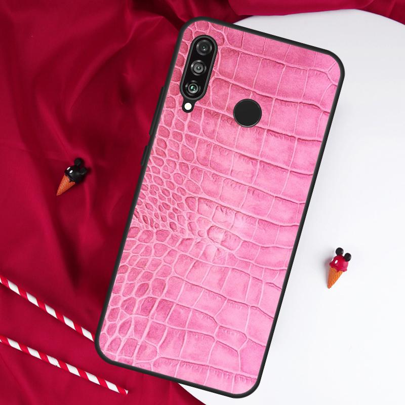 Чехол с принтом под крокодила для Huawei Nova 7i 8i 11i 12i 12s 10 9 SE Y90 Y60 Y70 Y72 Y61 Y91 P60 Pro P30 P40 Lite