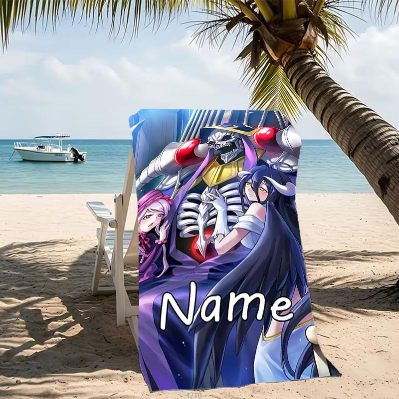 Customizable personalized beach towels Overlord themed designs.Suitable for the beach, yoga, sports;ideal as beach accessories