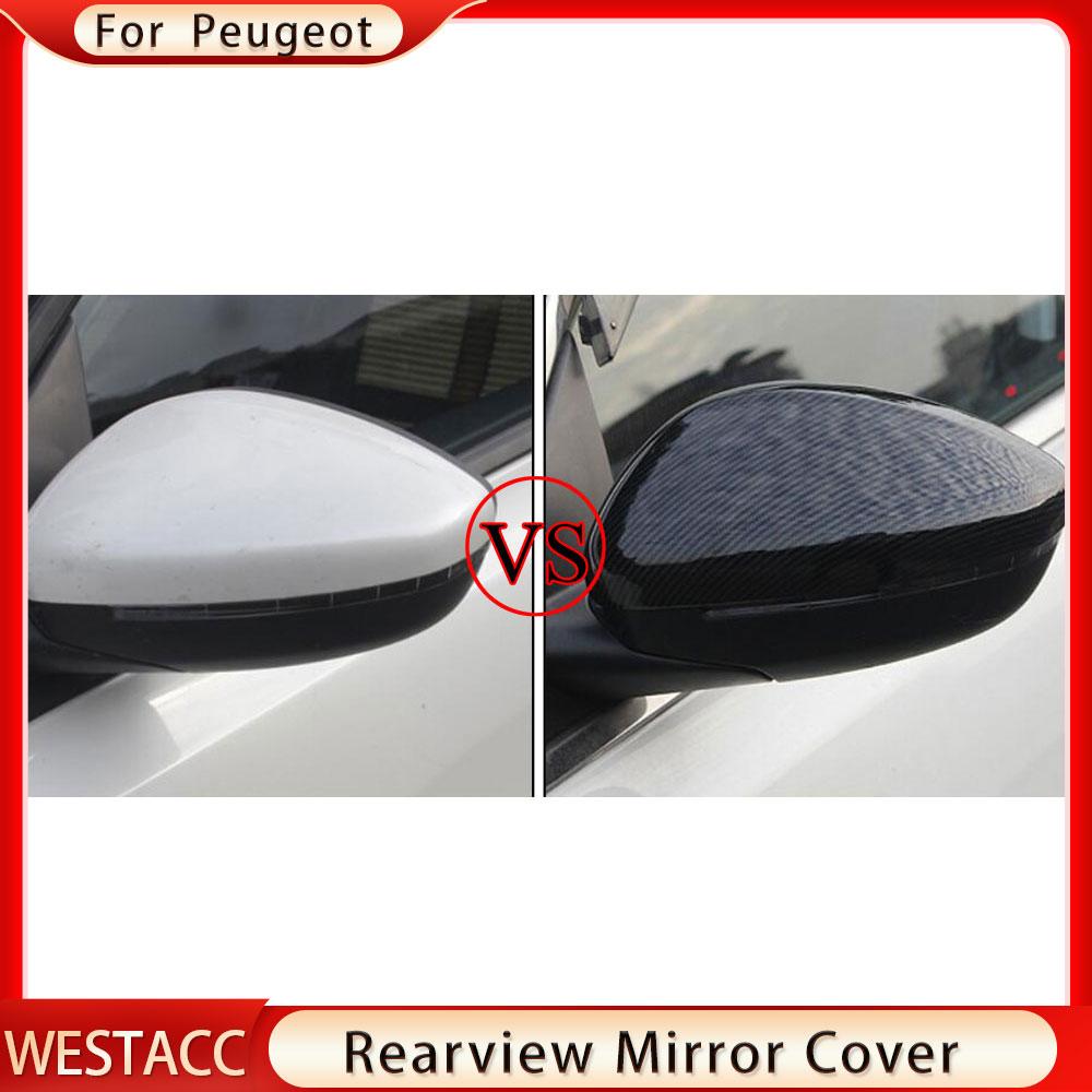 2 шт., защитная накладка на зеркало заднего вида для Peugeot 208 2008 2016-2022, чехлы для боковых зеркал