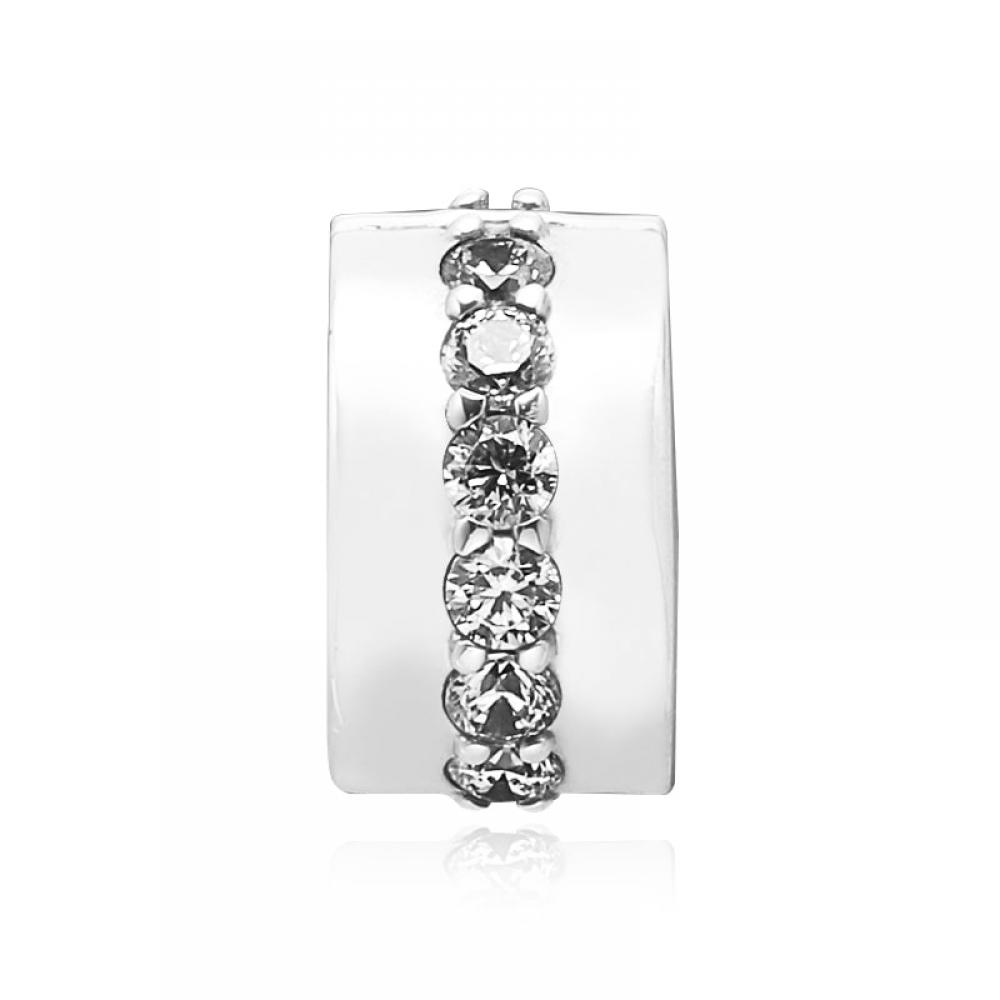 Pandora 791972cz Shining Pass Clip Silver Charm