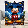 Mickey Mouse Starry Night Blanket Warmthful Decor Perfect for Sofa Office Chair Livingroom Four Seasons Universal Playful Design