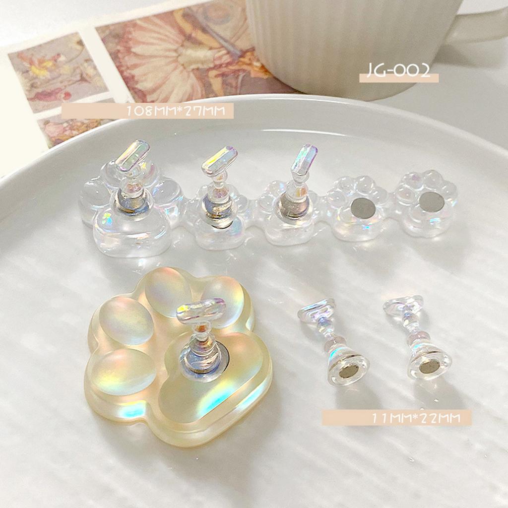 Магнитный держатель для ногтей в форме кошачьей лапки, стенд для практики ухода за ногтями, подставка для демонстрации ногтей, держатель для типсов для любителей маникюра