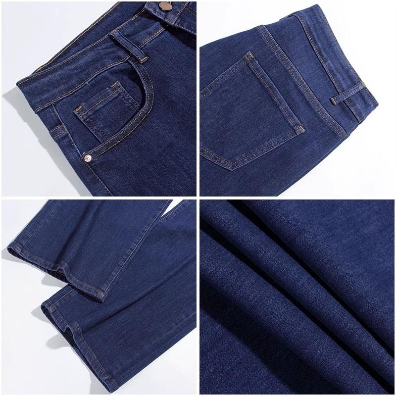 Мужские летние расклешенные джинсы с высокой талией, расклешенные мужские дизайнерские классические джинсовые джинсы
