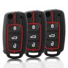 Silicone Car Key Cover Case For Volkswagen VW Golf Bora Jetta Polo Passat Skoda Superb Octavia Fabia SEAT Ibiza Leon Shell