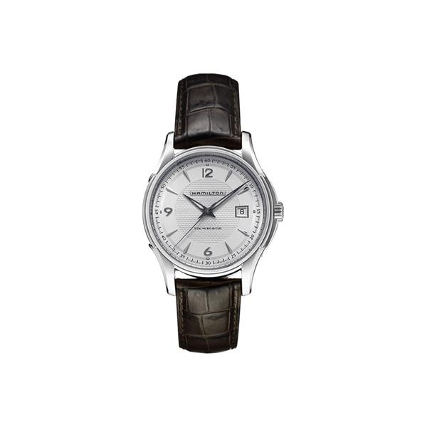 Hamilton Jazzmaster Автоматический Механический Механизм Водонепроницаемые Часы с Отображением Даты Мужские часы Белая Сталь Черный H32515555