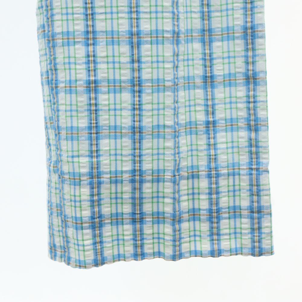 Thomson 70s 80s Vintage Rocket Talon Check Pattern Long Pants Seersucker Men's Used