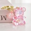 Iridescent Little Bear Keychain with Bow Tie - Acrylic Bag Charm Blind Box
