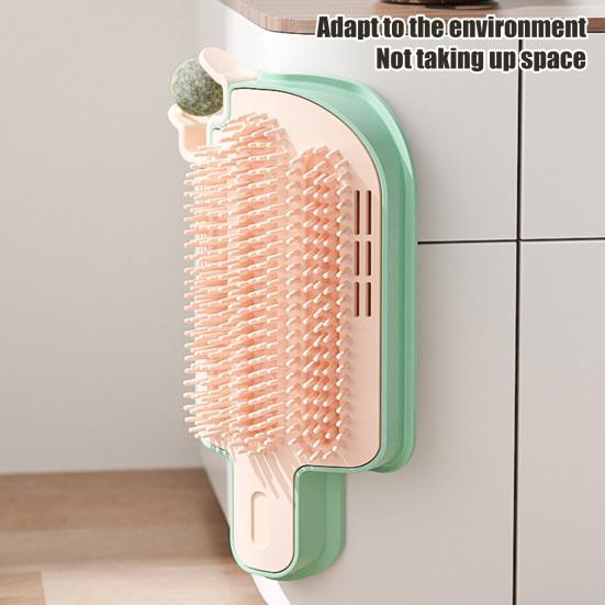 Кошачий самостоятельный груминг с кошачьей мятой, настенный уголок, кошачья мордочка, щетка для ухода за домашними животными, массажная расческа для длинношерстных кошек и собак