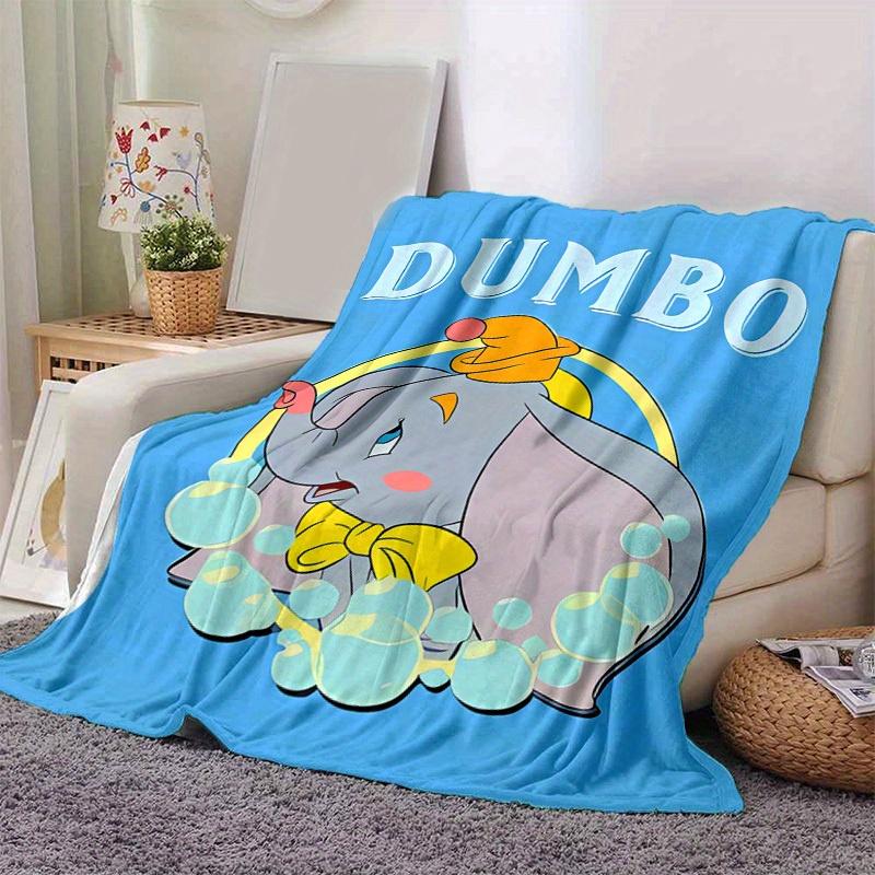 1pc,Dumbo Elephant Throw Blanket Cute Home Decor Soft Blanket for Couch, Bed, Car, Travel, Camping, Office Nap Perfect Gift Idea for Birthday