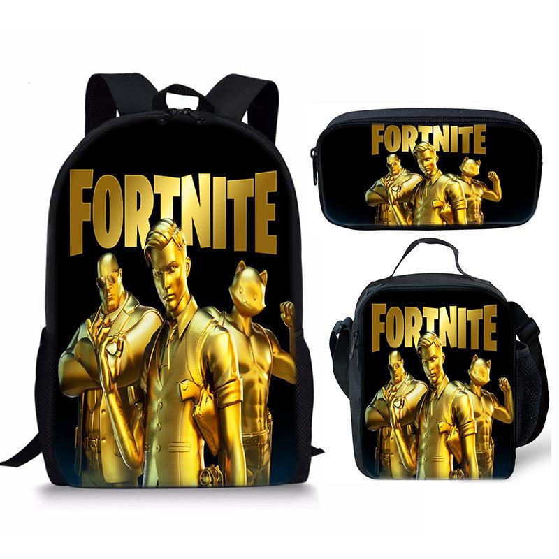 Набор рюкзаков с принтом Fortnite Мультяшный Легкая сумка для компьютера Школьная сумка для мужчин и женщин