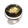 Natural Smoky Topaz Gemstone 925 Sterling Silver Jewelry Ring Size 8 E8Y10