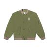 Куртка с бейсбольным воротником и буквенным принтом, женская верхняя одежда, зеленая VN000BZEZBF