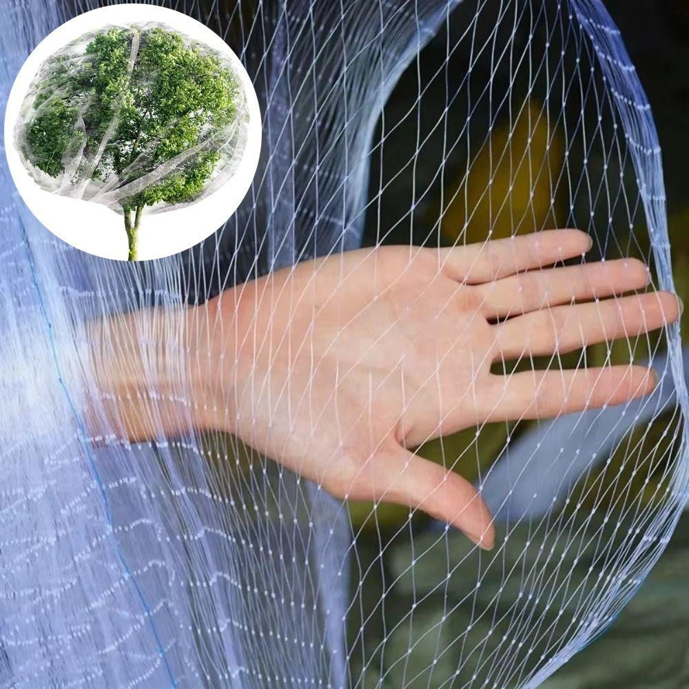 White Mesh Anti Bird Net 4-10m Plant Protection Covers Leaf Net Bird Plant Barrier  Fishpond