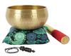 Тибетский музыкальный инструмент поющая чаша для медитации с палкой и подушкой