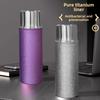Titanium Travel Insulated Mug Tea Bottle With Magnetic Cover For Home Office Use