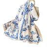 Spring and summer new simulated silk scarf women's fashion mother silk scarf travel light shawl sun protection sand towel
