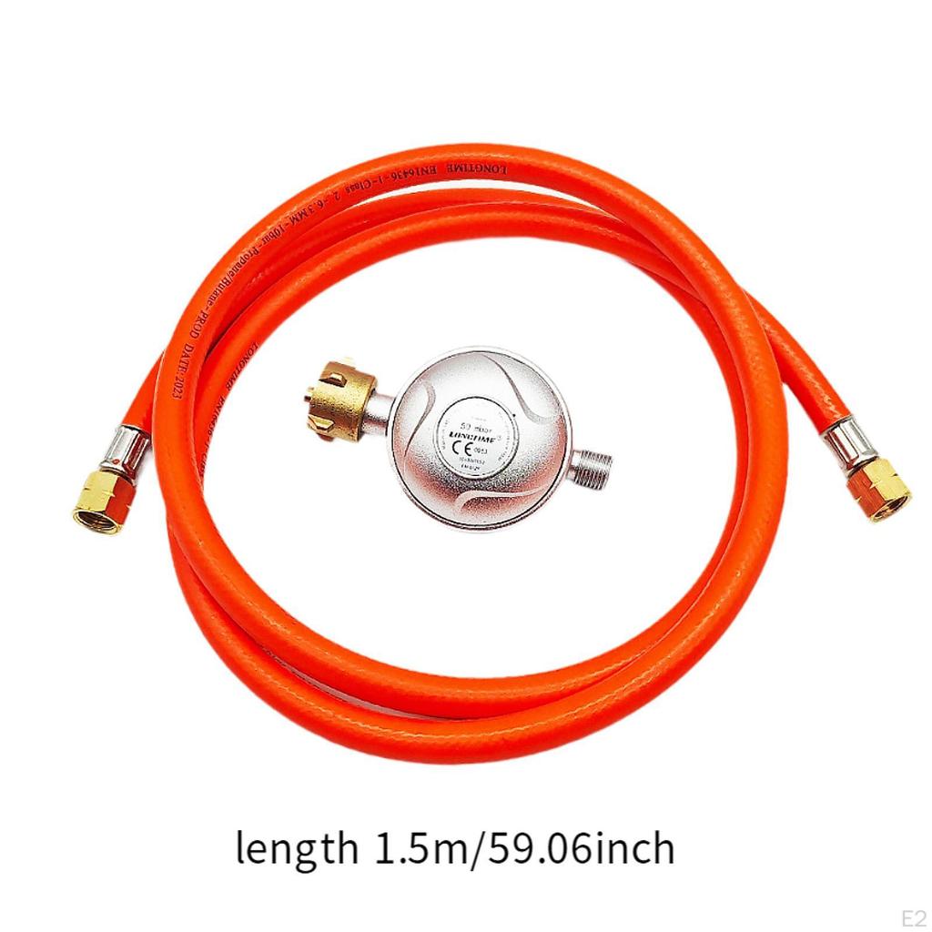 Propane Converter Hose Portable 1.5M Gas Regulator for Picnic BBQ Party