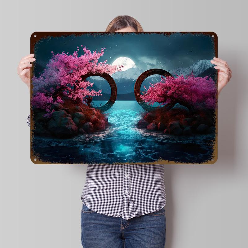 Mirrored Beauty of Asia Tinplate Poster Customized Wall Art Retro Vintage Metal Signs for Fans Decoration Room Bar Accessories