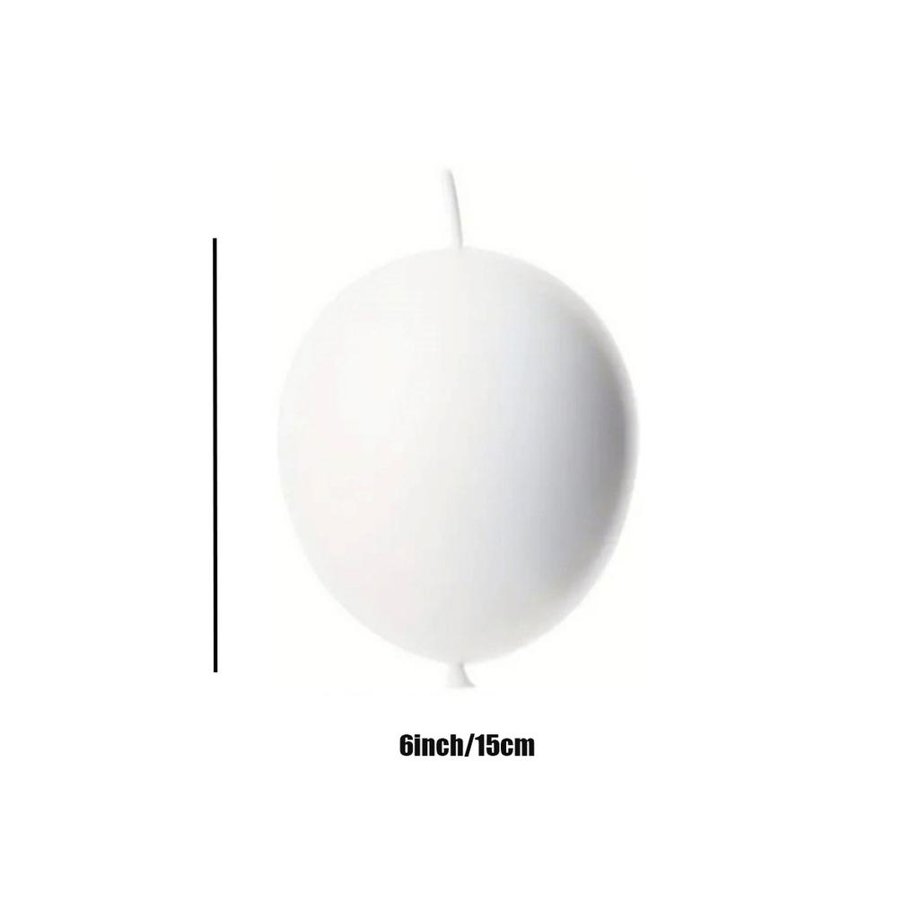 Matte Pure White Round Balloon Set Latex Helium Ballon Chain Girl Birthday Decoration Wedding Party Decor