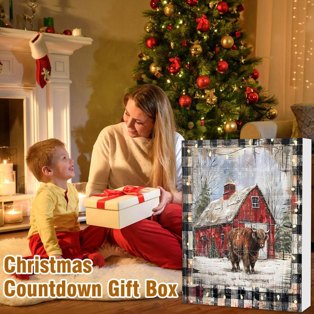 Домашний декор 2024 Праздничный адвент-календарь Адвент-календарь Коллекционный 2D-набор забавных животных Памятный коллекционный домашний декор