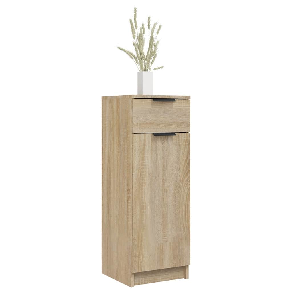 Bathroom Cabinet in Sonoma Oak 32 x 33.5 x 90 cm Particleboard