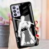 Аниме черный стеклянный чехол для Samsung Galaxy A52 A71 A50 A51 A70 A21s A31 A72 A10 A12 A30 A22 5G чехол для телефона