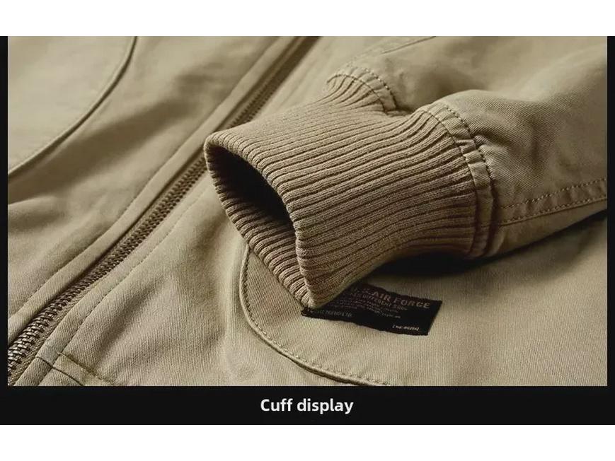 Мужская куртка-бомбер свободного покроя — повседневный стиль бейсбольной формы на весну/осень