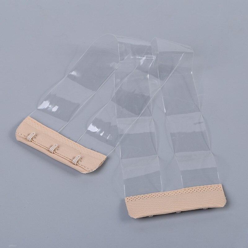 Women New Silicone Non Slip Buckle Clear Bra Straps Invisible Transparent Bra Strap Backless Elastic Bra Extender Shoulder Strap