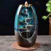 1pc Home Decorations Lucky Feng Shui Ornaments Indoor Aromatherapy Waterfall Backflow Incense Burner +Gift 20Pcs Incense Cones