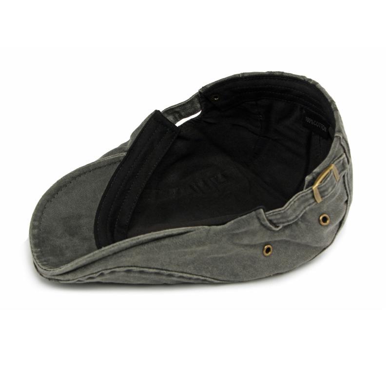 Осенняя хлопковая кепка Мужской берет Британская винтажная кепка-форвард Кепка с козырьком