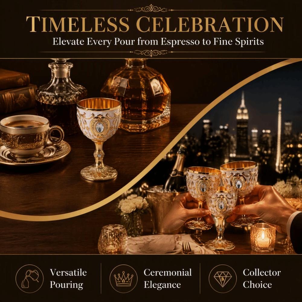 Small Medieval Goblet Alloy Royal Wine Cup Goblets & Chalices Vintage Chalice Wedding Decor
