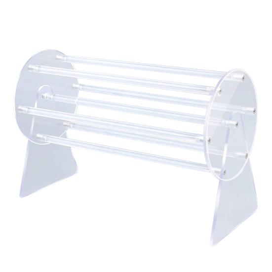 Acrylic Claw Clip Organizer 360 Degree Rotation Simple Installation Elegant Hair Clip Display Storage